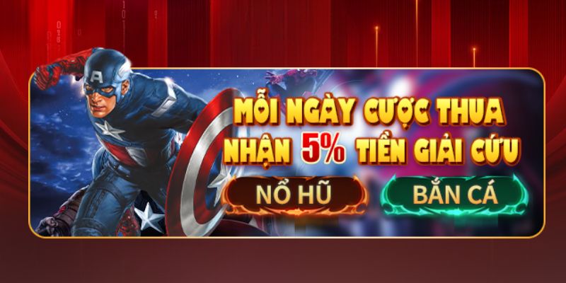 Giải cứu thua cược 5% cho các sảnh Nỗ Hũ - Bắn Cá