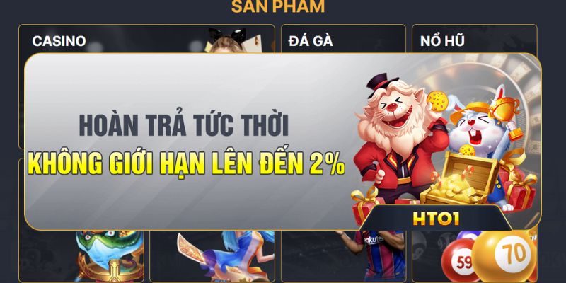 Hoàn trả tức thời tại nhà cái NEW88 lên đến 2%