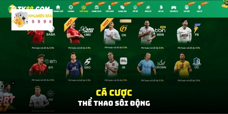 Cá cược thể thao sôi động